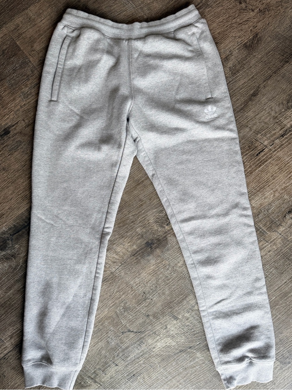 Adidas Originals Trefoil Fleece Jogger Sweatpants Heather Gray Men’s Medium